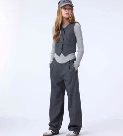 Vest - Hollie - Grey Silver Check|Molo