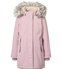 Vinterfrakke - Peace - Blue Pink m. Imiteret Pels|Molo Outlet