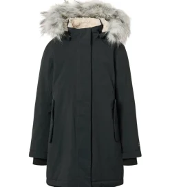 Vinterfrakke - Peace - Sort m. Imiteret Pels|Molo New