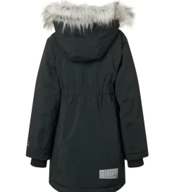 Vinterfrakke - Peace - Sort m. Imiteret Pels|Molo New