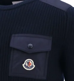 Bluse - Uld - Navy|Moncler