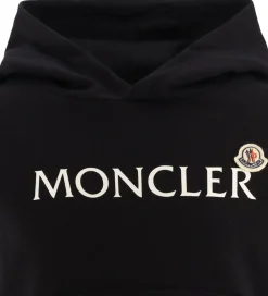 Hættetrøje - Sort m. Hvid|Moncler Clearance