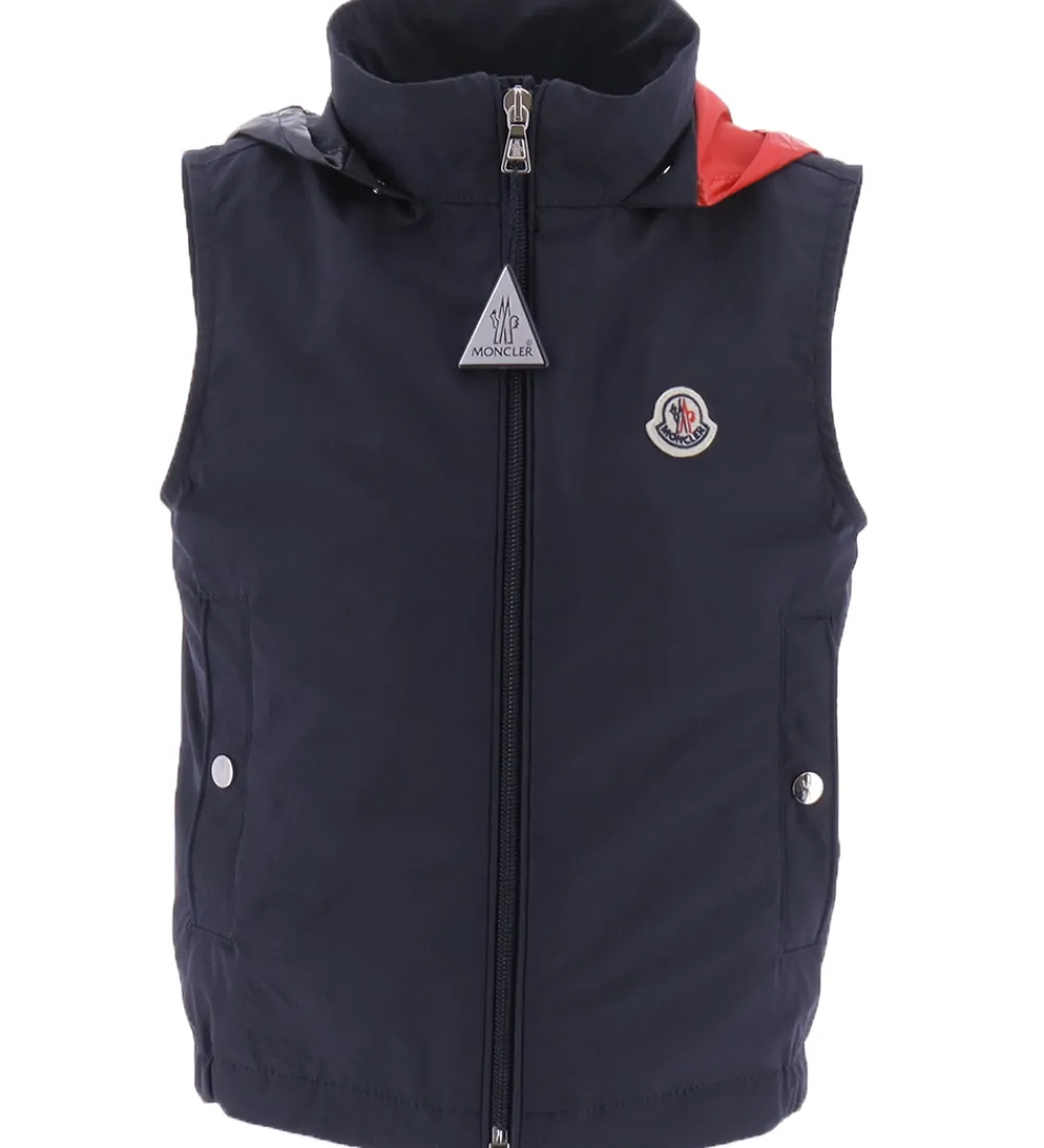 Vest - Zene - Mørkeblå m. Rød/Hvid|Moncler Online