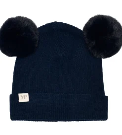 Hue - Rib - Strik - Uld - Dark Denim Melange m. Kvaste|MP Outlet