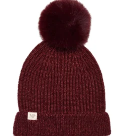 Hue - Rib - Strik - Uld/Bambus - Wine Red m. Kvast|MP