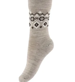 Strøer - Uld - Long - Torshavn - Lysebrunmeleret|MP Discount