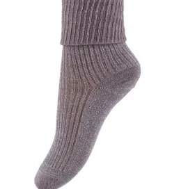 Strøer - Uld - Rib - Iris - Glitter - Dark Purple Dove|MP Hot