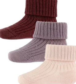 Strøer - Uld - Rib - 3-pak - Rose Dust|MP Hot