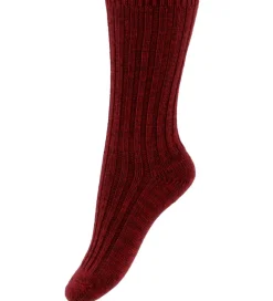 Strøer - Uld - Rib - Strik - Quinn - Wine Red|MP Online
