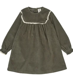 Kjole - Fløjl - Deep Green|Müsli Sale