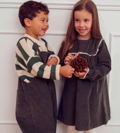 Kjole - Fløjl - Deep Green|Müsli Sale