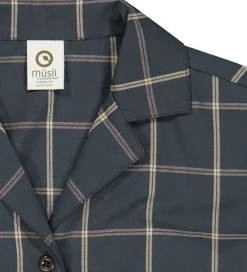 Skjorte - Check Crop - Night Blue/Cashmere|Müsli Outlet