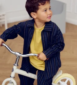 Skjorte - Stripe - Night Blue/Moss/Stormy Blue|Müsli Discount