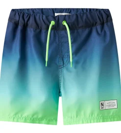 Badeshorts - NkmPzocca - Pool Blue/Ombre|Name It Online