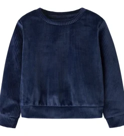 Bluse - Fløjlsvelour - Cropped - NmfVeloa - Navy Blazer|Name It New