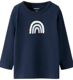 Bluse - NbfVubie - Navy Blazer/Rainbow|Name It Online