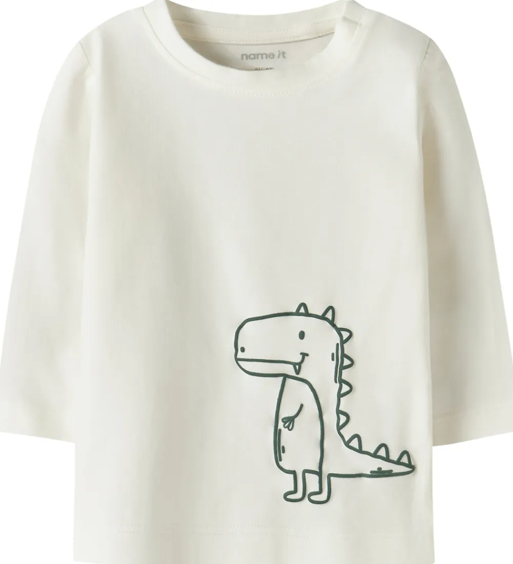 Bluse - NbmVobbi - Cloud Dancer/Dino|Name It