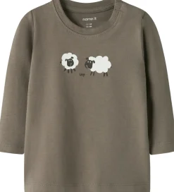 Bluse - NbmVobbi - Walnut/Sheep|Name It Sale