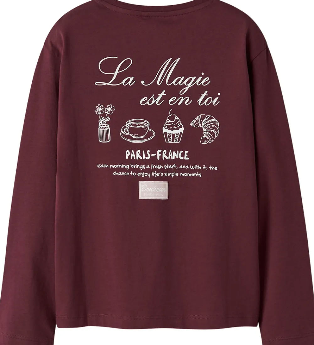 Bluse - NkfRaris - Burgundy|Name It