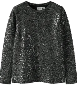 Bluse - NkfSura - Sort m. Glimmer|Name It Sale