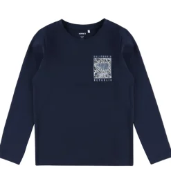 Bluse - NkmVux - Navy Blazer/Golden|Name It Discount