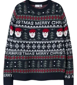 Bluse - NknRastokka - Strik - Dark Sapphire|Name It Hot