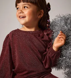 Bluse - NmfRoisin - Burgundy m. Glimmer|Name It New