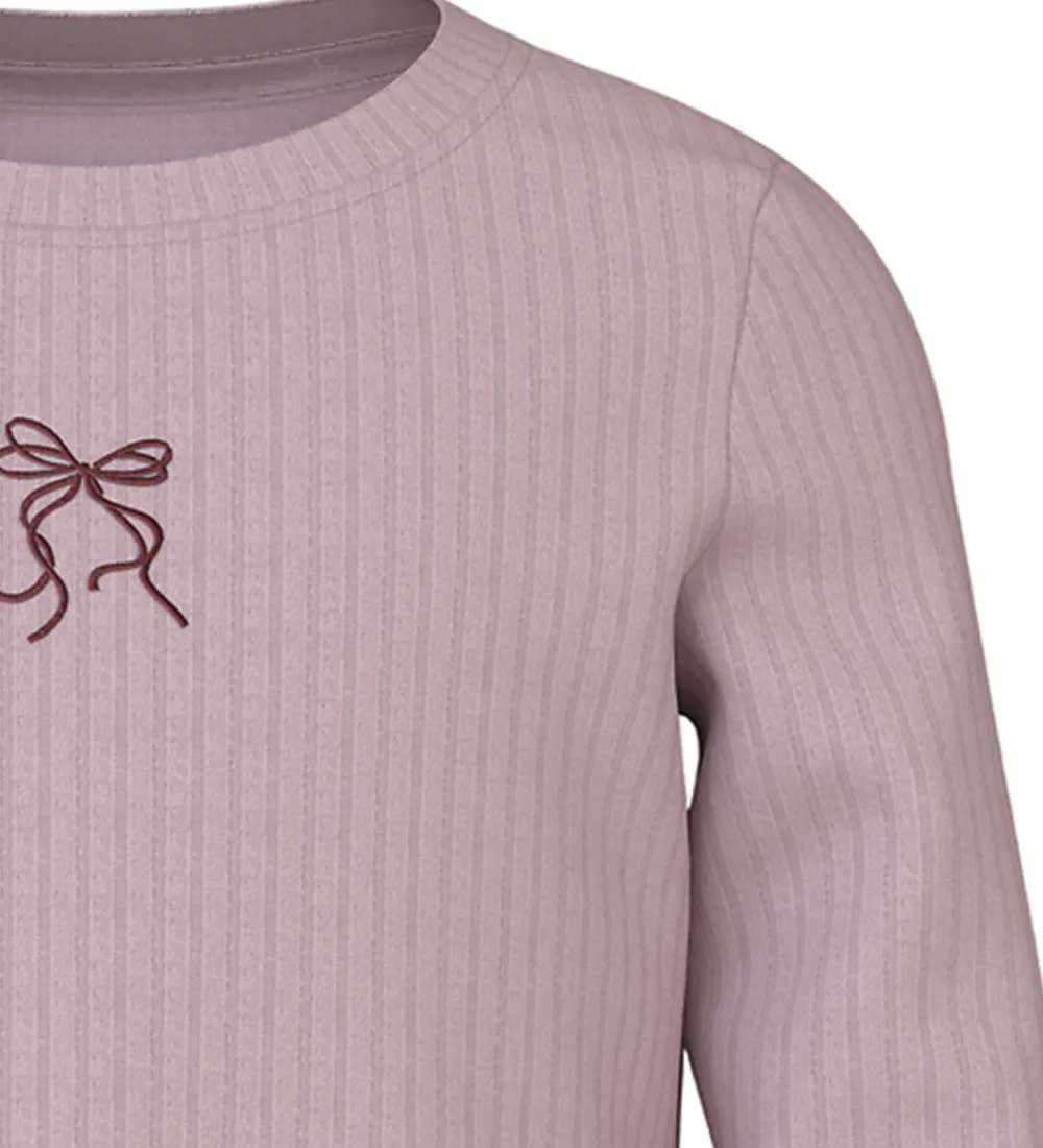 Bluse - NmfVemma - Keepsake Lilac/Bow Embroidery|Name It New