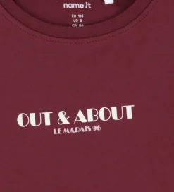 Bluse - NmfVix - Burgundy/Out And About|Name It Clearance