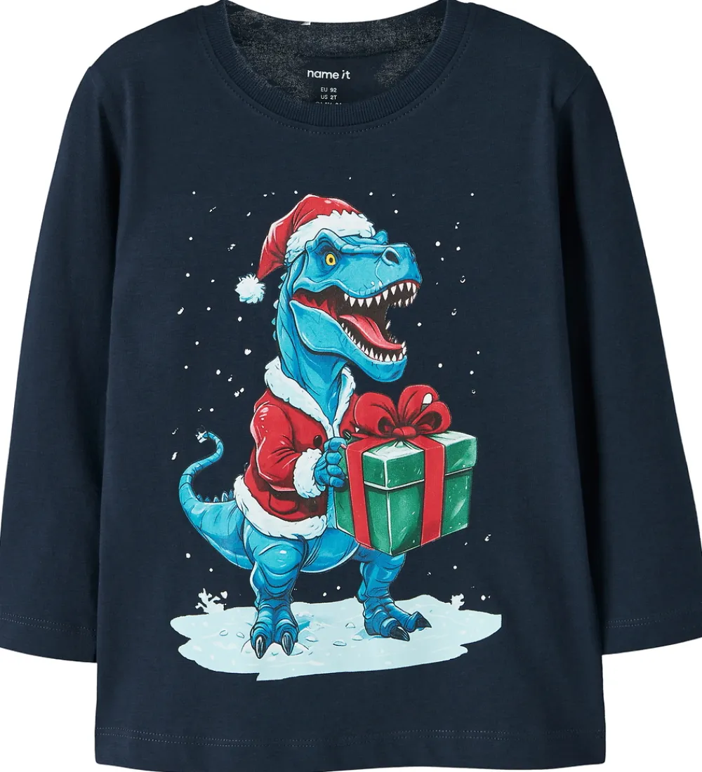 Bluse - NmmVosmas - Navy Blazer/Dino Present|Name It Online