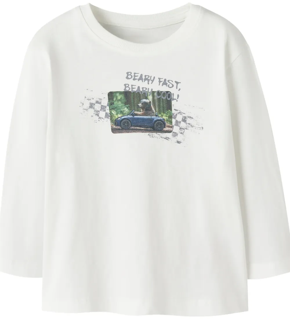 Bluse - NmmVoto - Cloud Dancer/Bear Car|Name It Discount