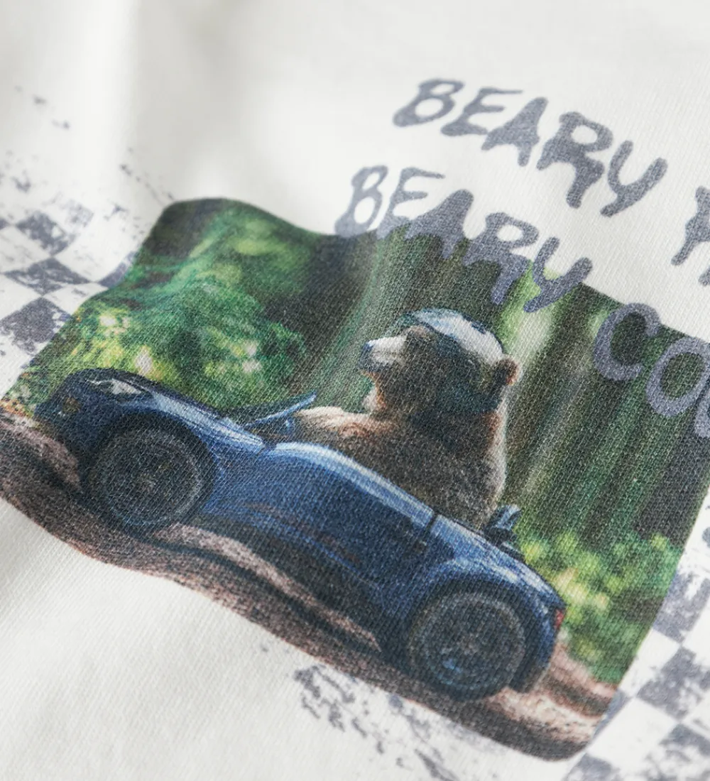 Bluse - NmmVoto - Cloud Dancer/Bear Car|Name It Discount