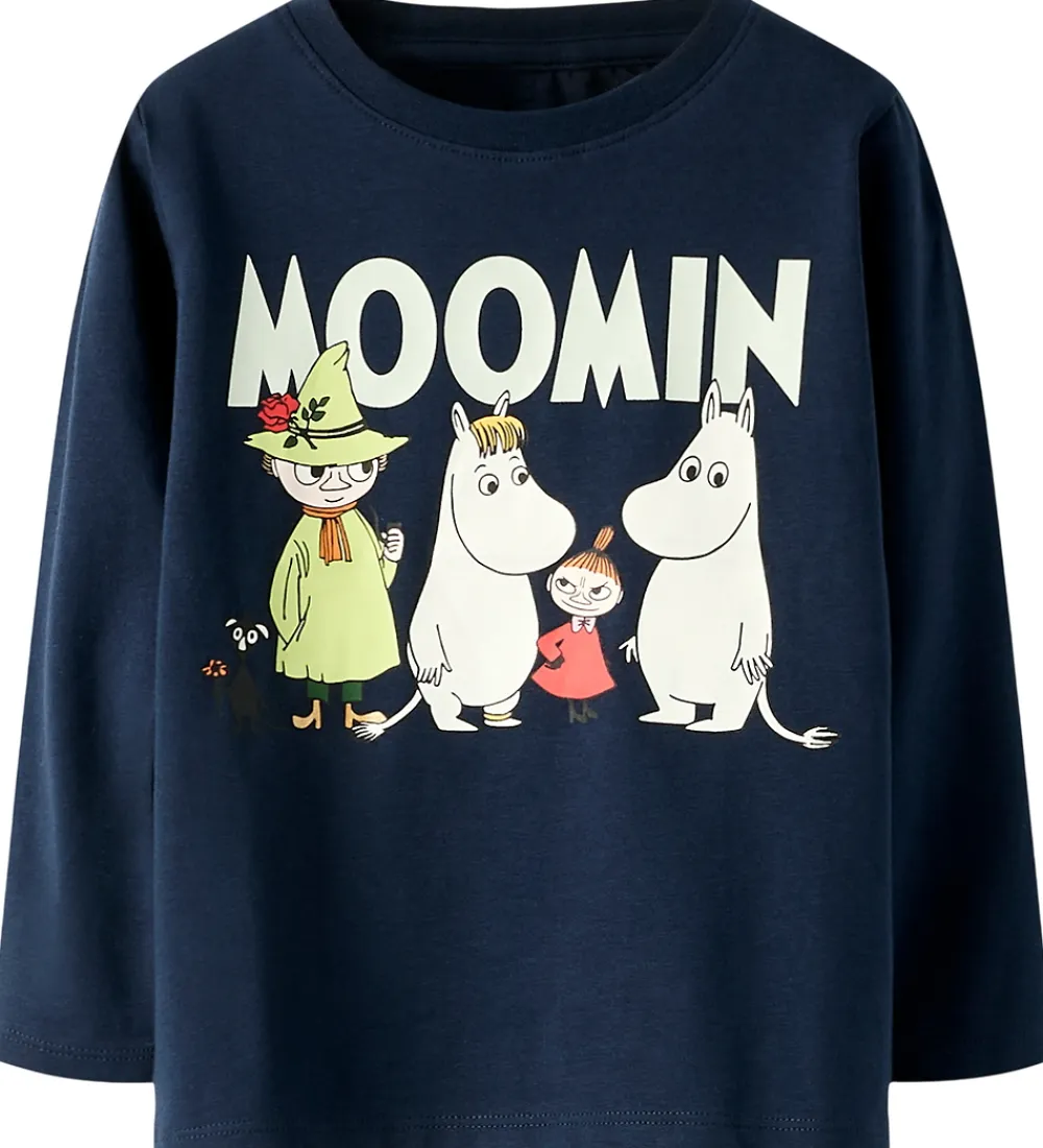 Bluse - NmnSlov - Moomin - Navy Blazer|Name It Outlet