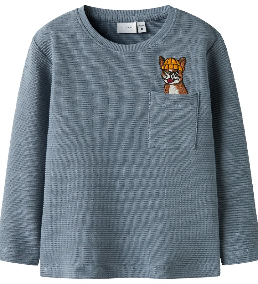 Bluse - Rib - NmmRofus - Flint Stone|Name It Online