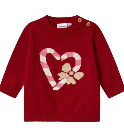 Bluse - Strik - NbfReamo - Jester Red|Name It New