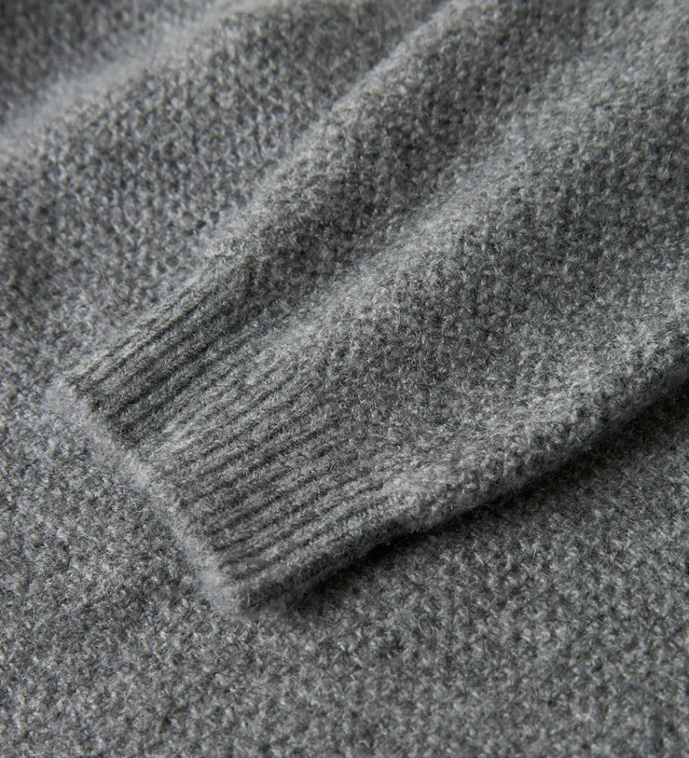 Bluse - Strik - NkfSanie - Grey Melange|Name It