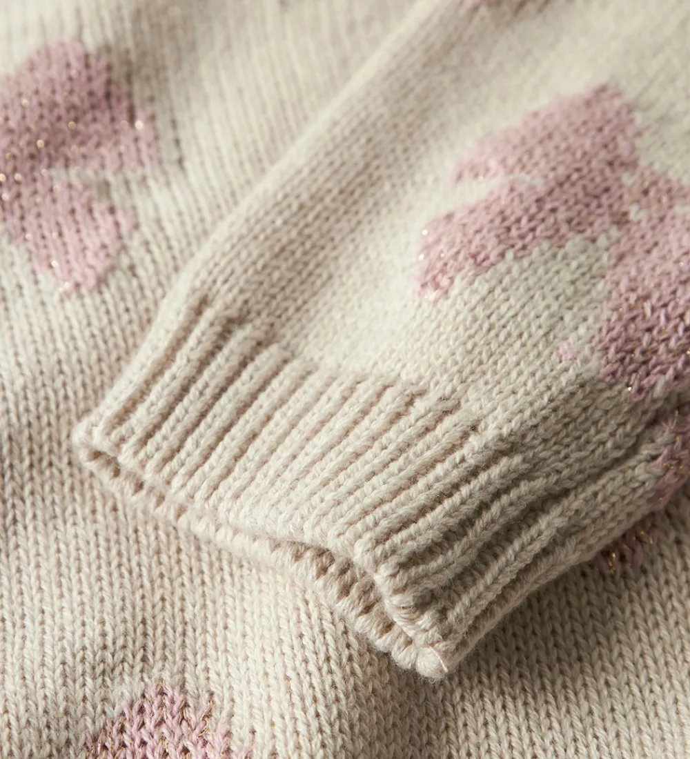 Bluse - Strik - NmfRekka - Peyote Melange m. Sløjfer|Name It Sale