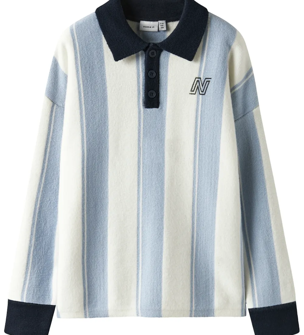 Bluse - Strik - Viskoseblanding - NkmSima - Kentucky Blu|Name It