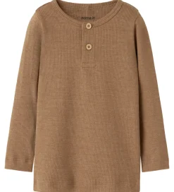 Bluser - Rib - NbmKab - Toasted Coconut/Melange|Name It Outlet