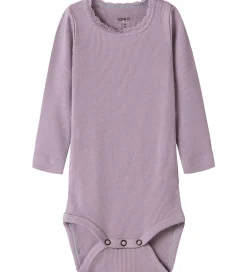 Body l/æ - Noos - Rib - NbfKab - Lavender Gray|Name It New