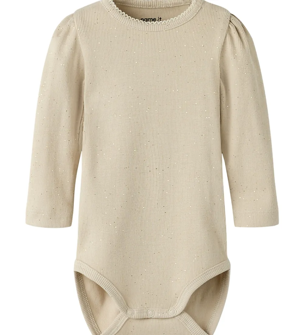 Body l/æ - Rib - NbfRosally - Cement m. Glimmer|Name It Best