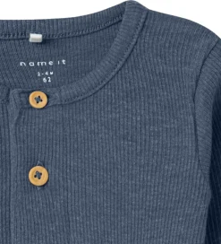 Body l/æ - Rib - NbmKab - Vintage Indigo/Melange|Name It New
