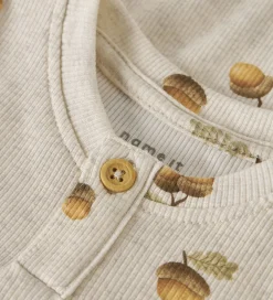 Body l/æ - Rib - NbmOlyan - Peyote Melange m. Agern|Name It