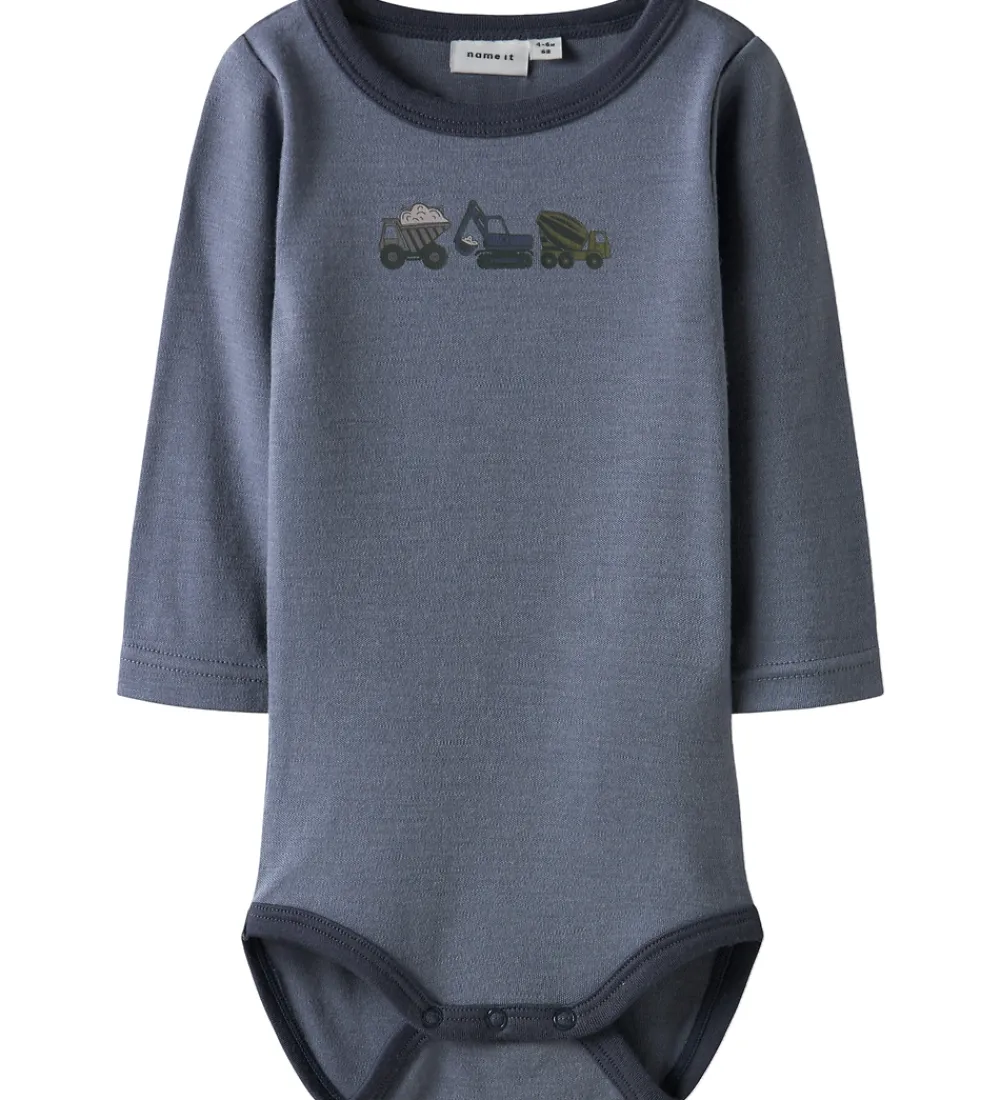 Body l/æ - Uld - NbmWillow - Folkstone Gray/Working Mach|Name It Best