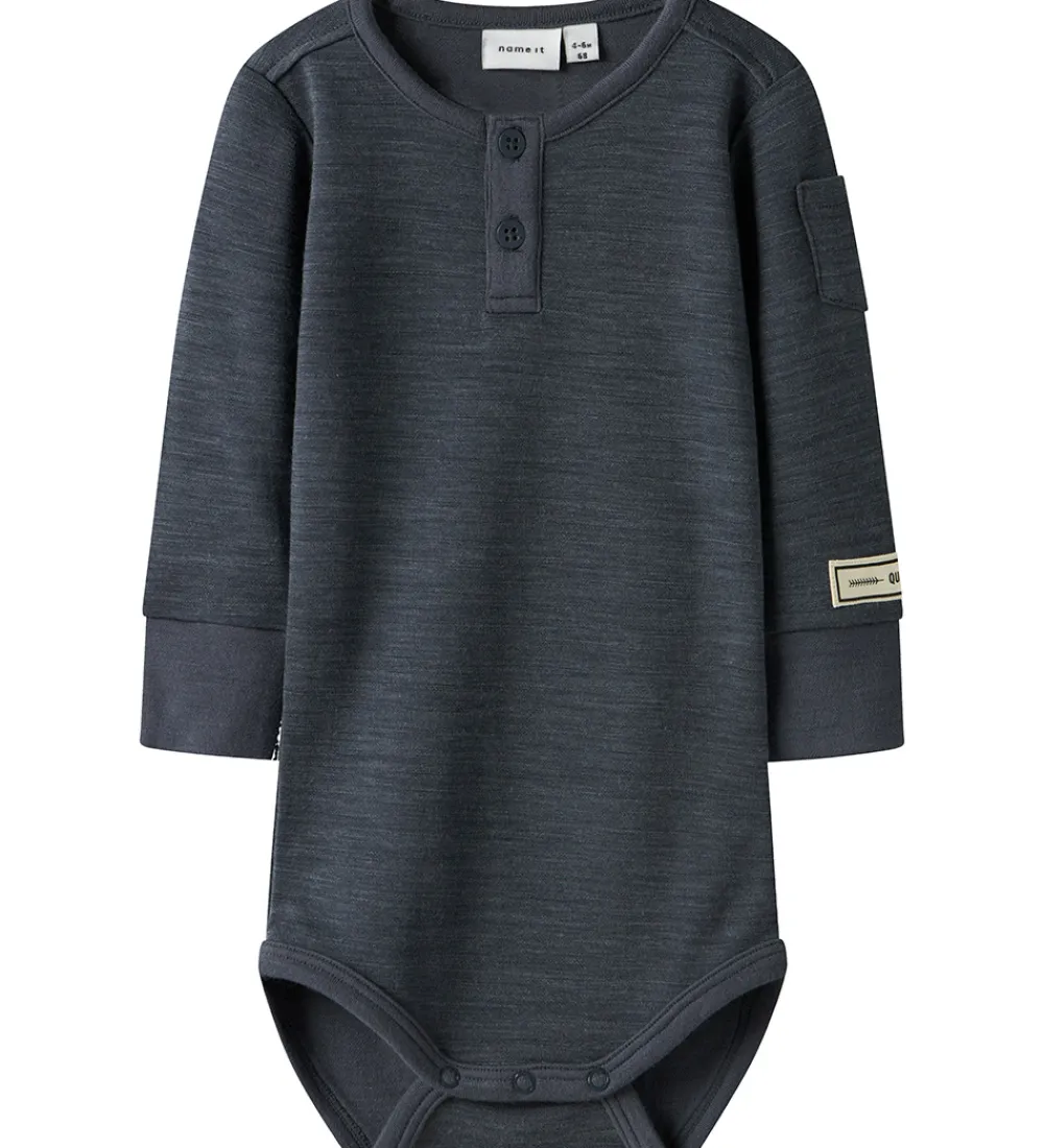 Body l/æ - Uld/Viskose - NbmWyla - Ombre Blue|Name It Sale