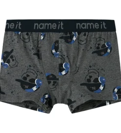 Boxershorts - 3-pak - NkmBoxer - Mørkegråmeleret|Name It Best