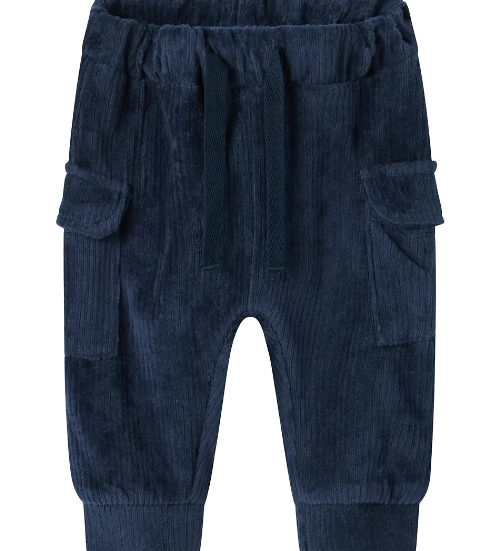 Bukser - Fløjlsvelour - NbmRonny - Navy Blazer|Name It Sale