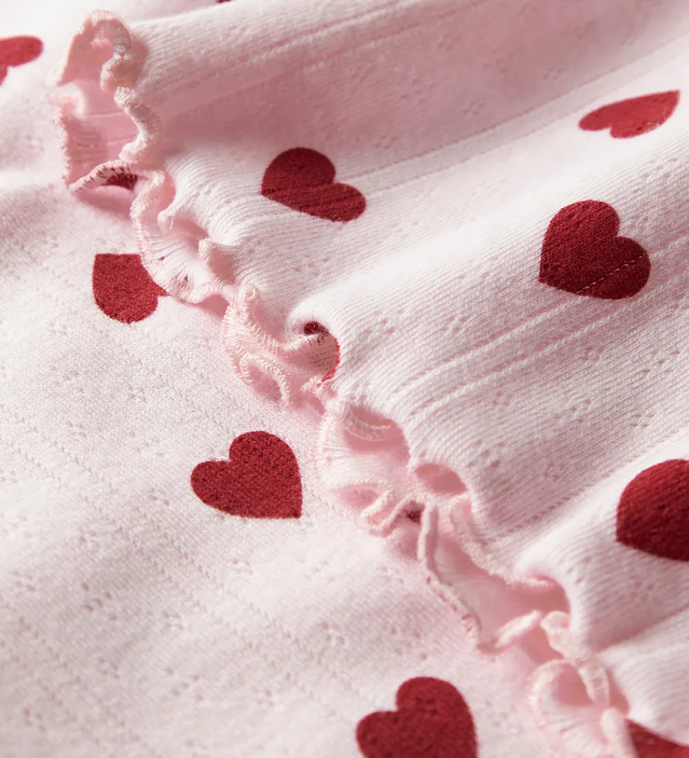 Bukser - Hulmønster - NmfRusla - Mauve Morn m. Print|Name It