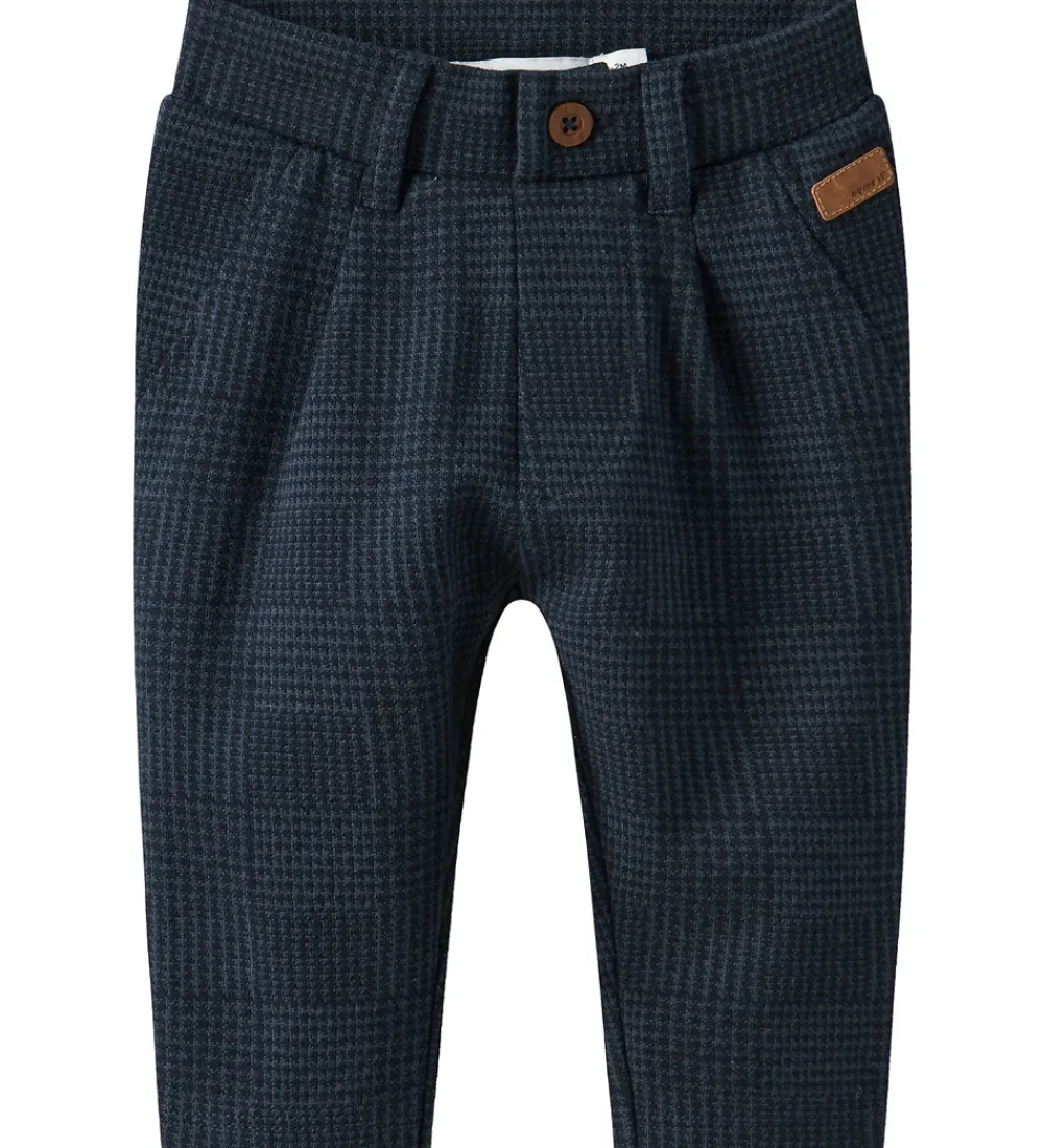 Bukser - NbmRobino - Navy Blazer/Check|Name It Outlet