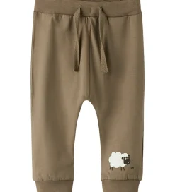Bukser - NbmVobbi - Walnut/Sheep|Name It Online